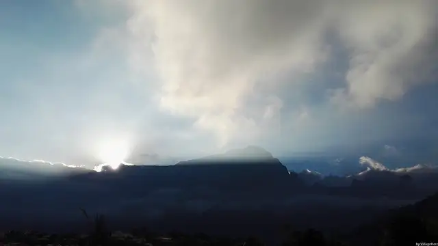 Sundown on Cirque de Cilaos