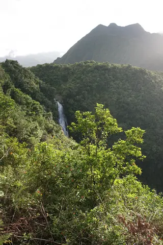 Vue sur la cascade du Chien